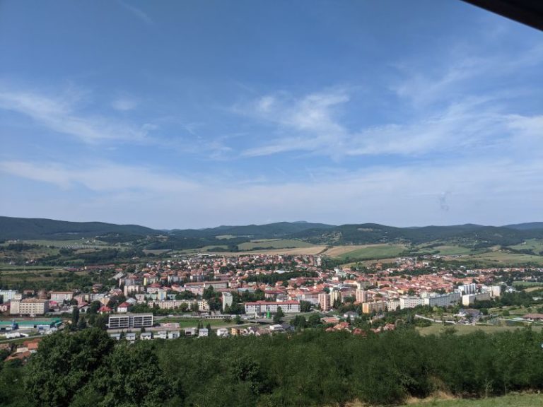 výhľad z Vartovky - Krupina